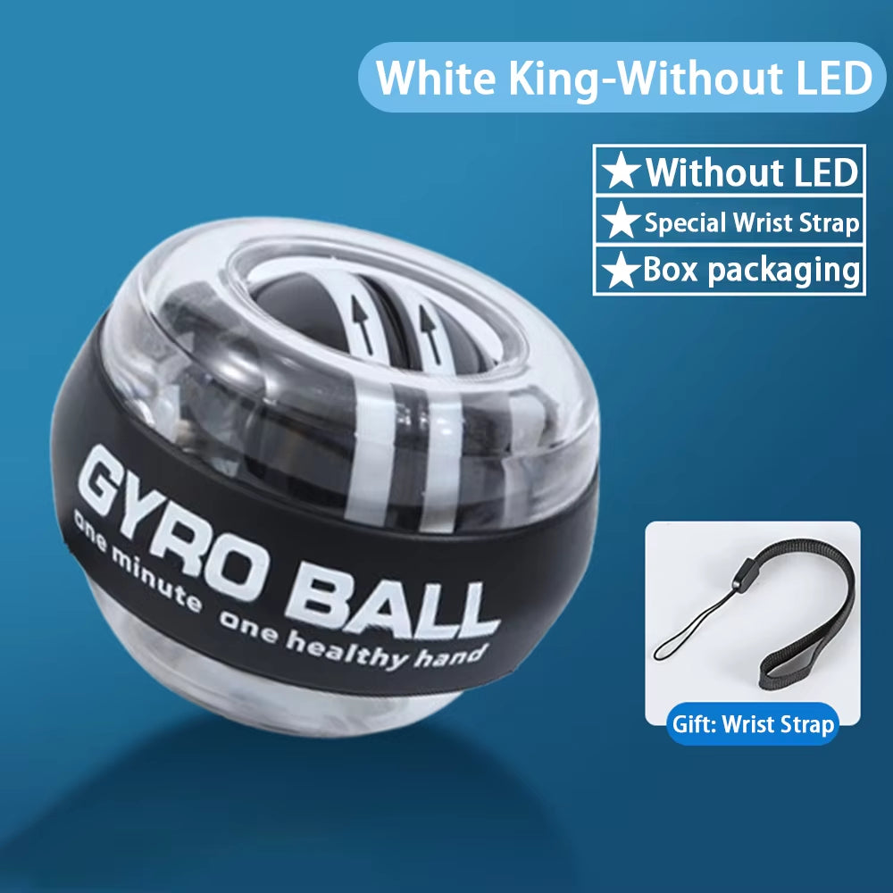Wrist Power Hand Ball Auto-Start Grip Ball Strengthener Gyroscopic Arm Gyro Hand Ball Home Fitness Forearm Exerciser 