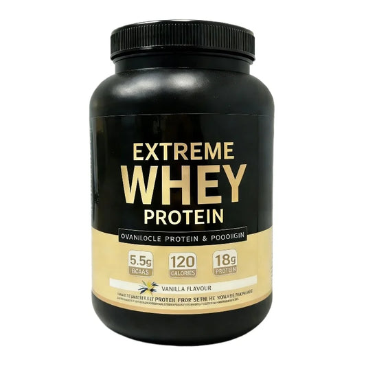 Whey Protein Powder White Mass Gainer Muscle Supplement Muscle Growth Sport Health Support for Gym Vanilla Flavor 1000G
