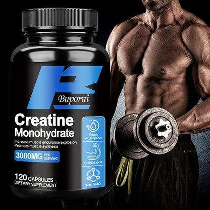 Creatine Monohydrate - Enhance Muscle Strength, Promote Muscle Recovery and Growth, and Improve Athletic Performance