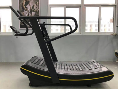 Srjoin Commercial Curved Treadmill - Silent and Compact Design for Home and Studio Use