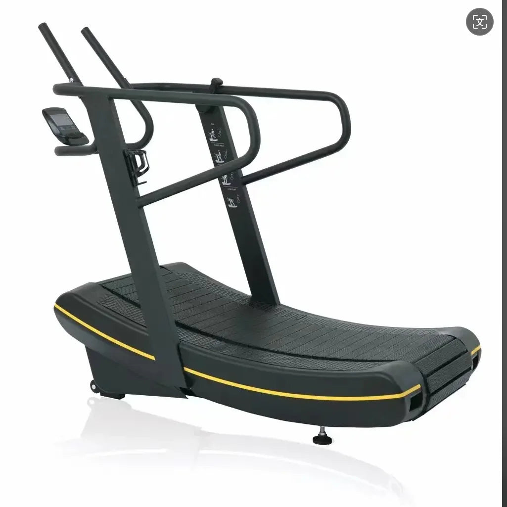 Srjoin Commercial Curved Treadmill - Silent and Compact Design for Home and Studio Use