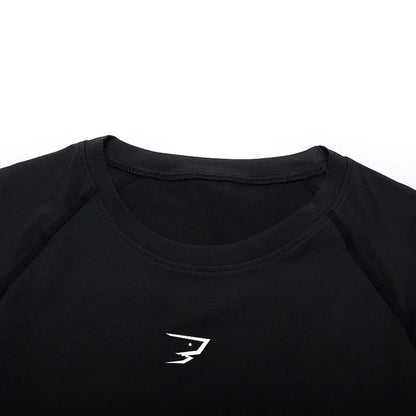Compression T Shirt Men Summer Sportswear Running T-Shirt Elastic Quick Dry Sport Tops Tee Athletic Gym Workout Shirts Men