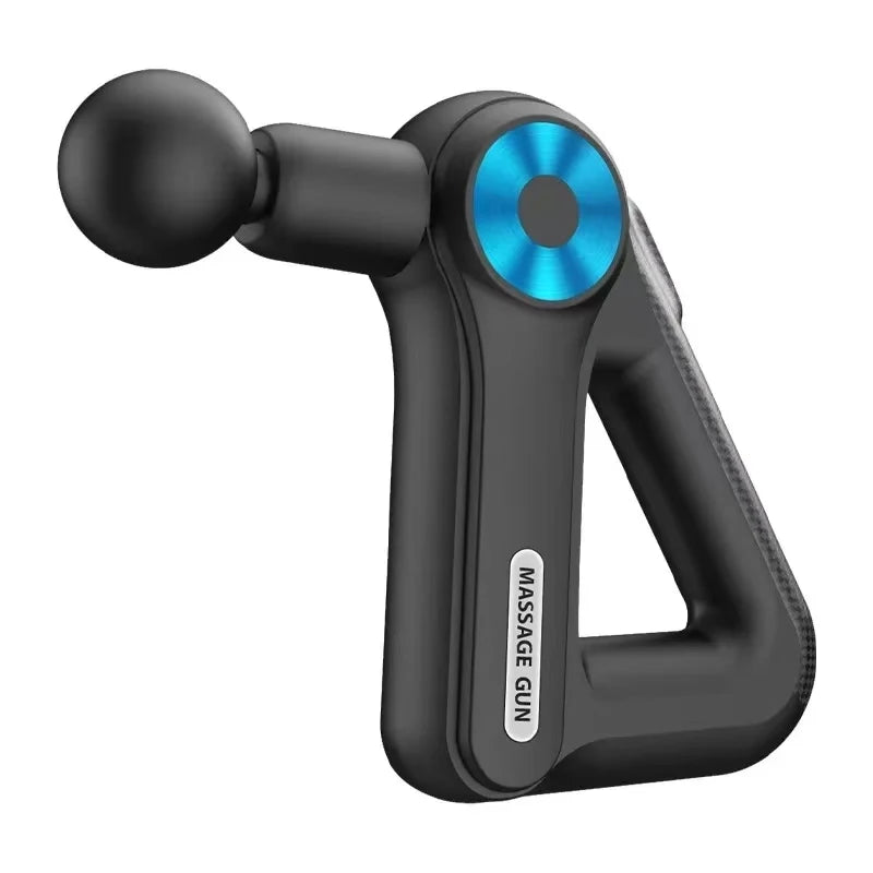 Electric Triangular Fascia Gun with 9-Level Muscle Vibration Relaxation Massage, Convenient Massage Gun with 9 Massage Heads
