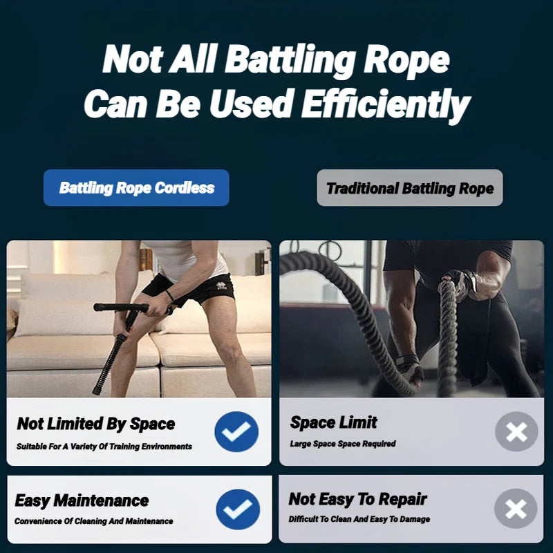 2Pcs Strength Training Bat Ergonomic Fitness Grip Biceps Triceps Strengthener Spring Arm Expander Muscle Trainer Swinging Rope