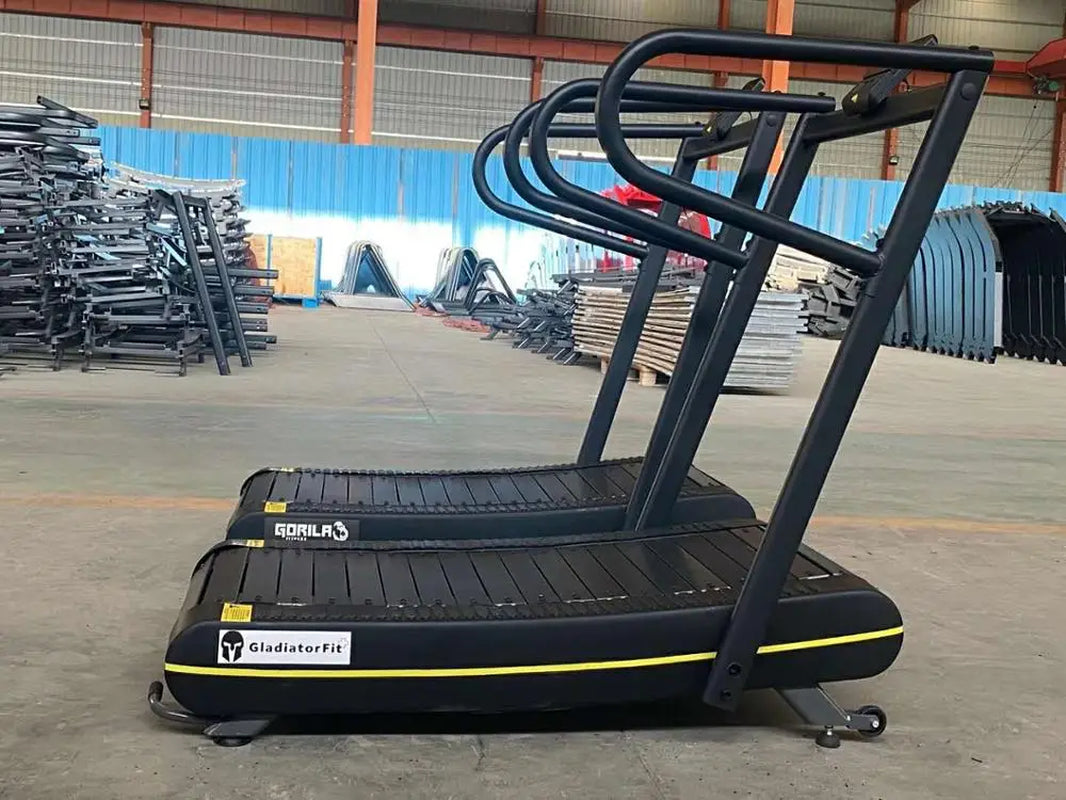 Srjoin Commercial Curved Treadmill - Silent and Compact Design for Home and Studio Use