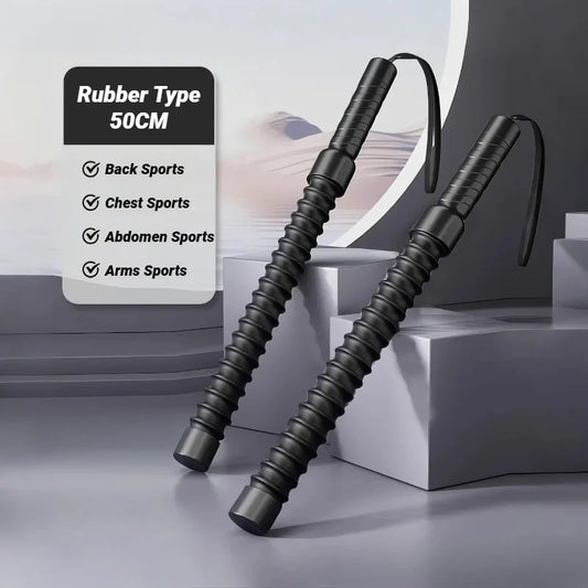 2Pcs Strength Training Bat Ergonomic Fitness Grip Biceps Triceps Strengthener Spring Arm Expander Muscle Trainer Swinging Rope
