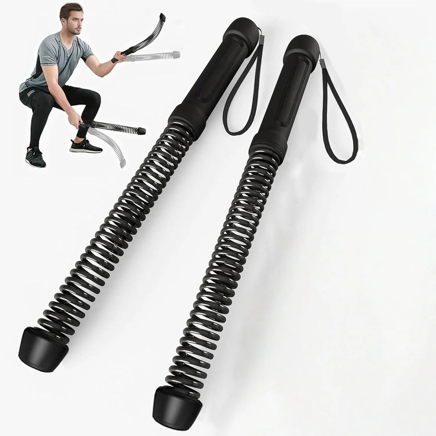 Ropeless Battle Ropes for Home Gym-Cordless Training Rope Fitness Equipment for Men & Women,Weighted Workout Ropes for Hiit,Vers