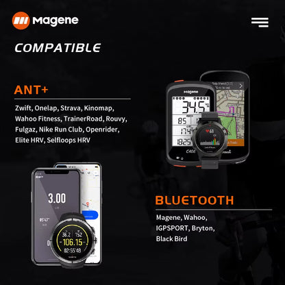 Mover H64 Heart Rate Sensor Dual Mode ANT Bluetooth with Chest Strap Cycling Computer Bike Forwahoo Garmin Sports Monitor