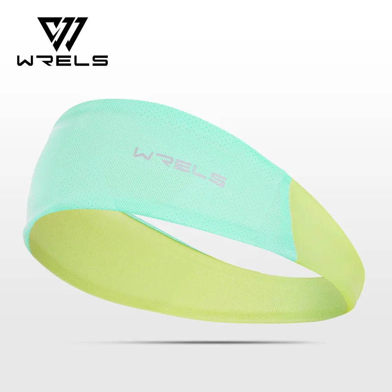 WRELS Sports Headbands Moisture Wicking Sweatband Non Slip Running Headband Breathable Sweat Bands Fitness Elastic Hairband