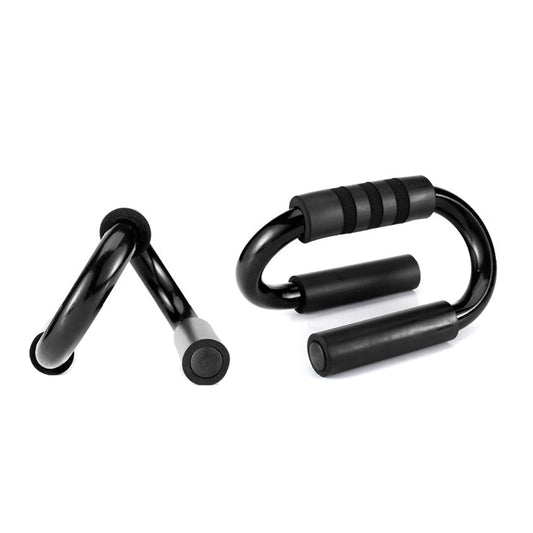 1 Pair S-Type Push up Bars with Non-Slip Foam Handles Thickened Steel Supports for Home Gym Chest Training Fitness Equipment