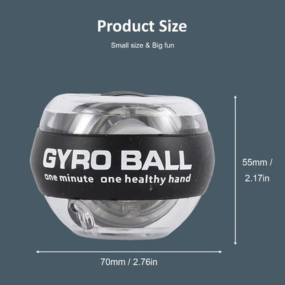 Wrist Power Hand Ball Auto-Start Grip Ball Strengthener Gyroscopic Arm Gyro Hand Ball Home Fitness Forearm Exerciser ﻿