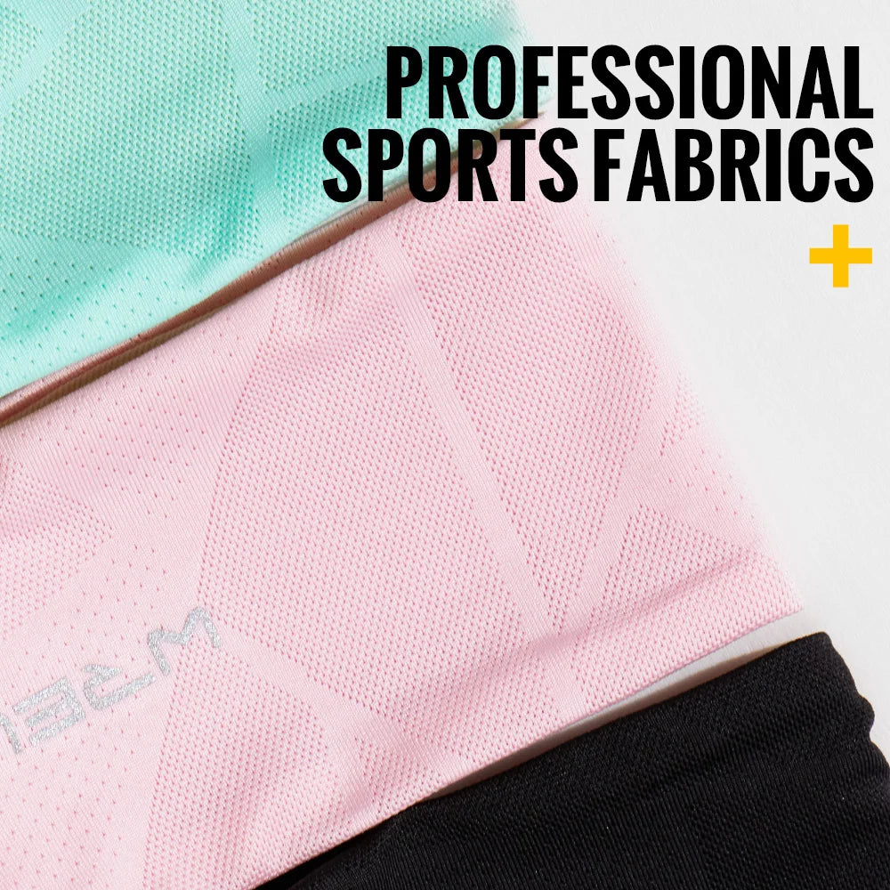 WRELS Sports Headbands Moisture Wicking Sweatband Non Slip Running Headband Breathable Sweat Bands Fitness Elastic Hairband